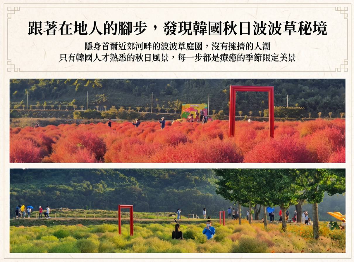 (團號 : BO-01) 秋日雙色物語｜粉黛亂子草 × 波波草 × 韓屋咖啡 × 韓式涮涮鍋一日遊