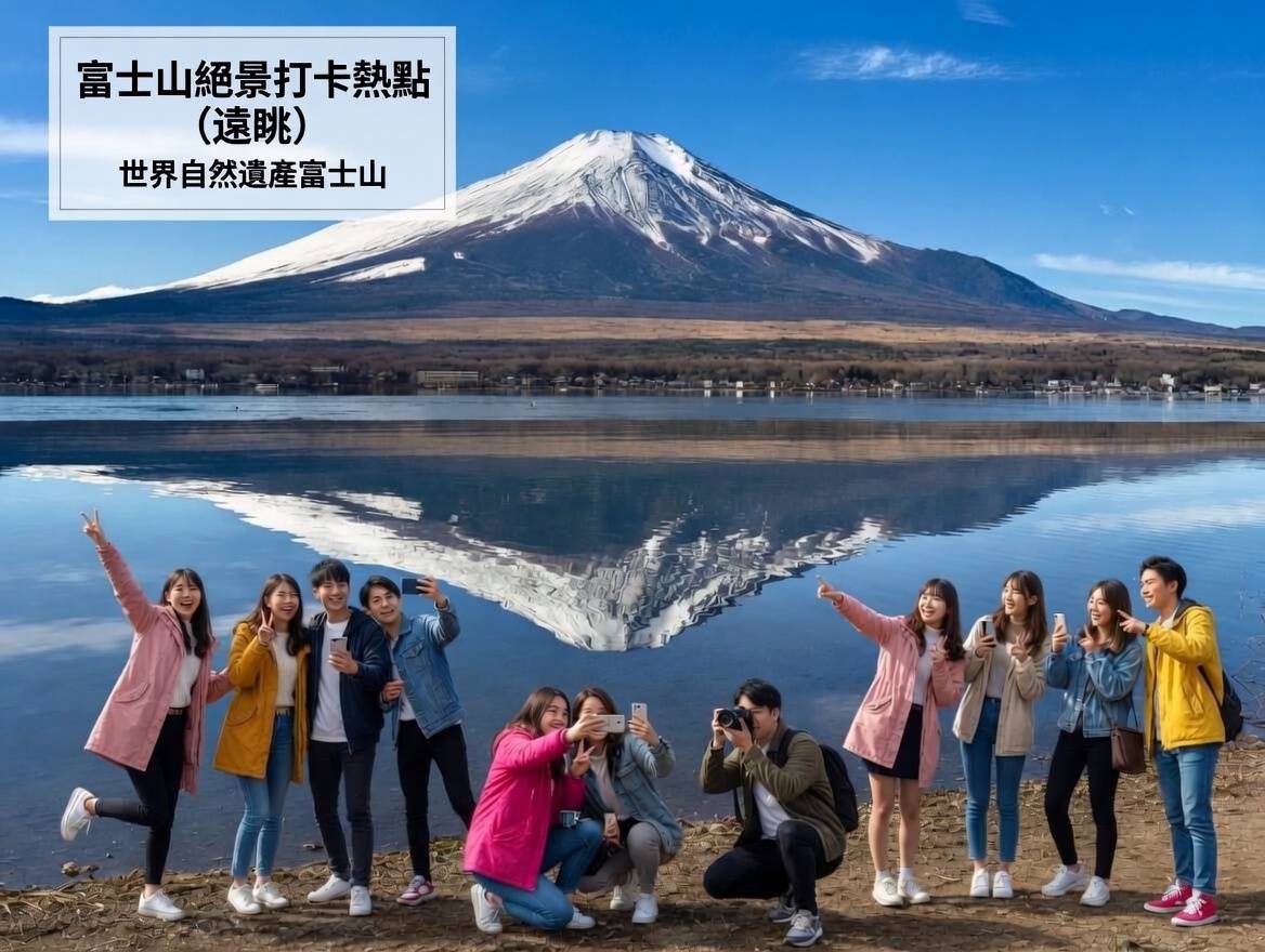 富士山賞花絕景一天團【大石公園四季花海、山中湖打卡勝地、水蜜桃/ 巨峰果園採摘體驗】(KTF-01S)東京 出發