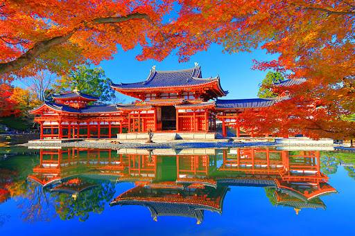 大阪出發-宇治-紅葉名所1天團- 三室戸寺, 宇治抹茶街,平等院-表參道,紫式部雕像 (KOU-01A)